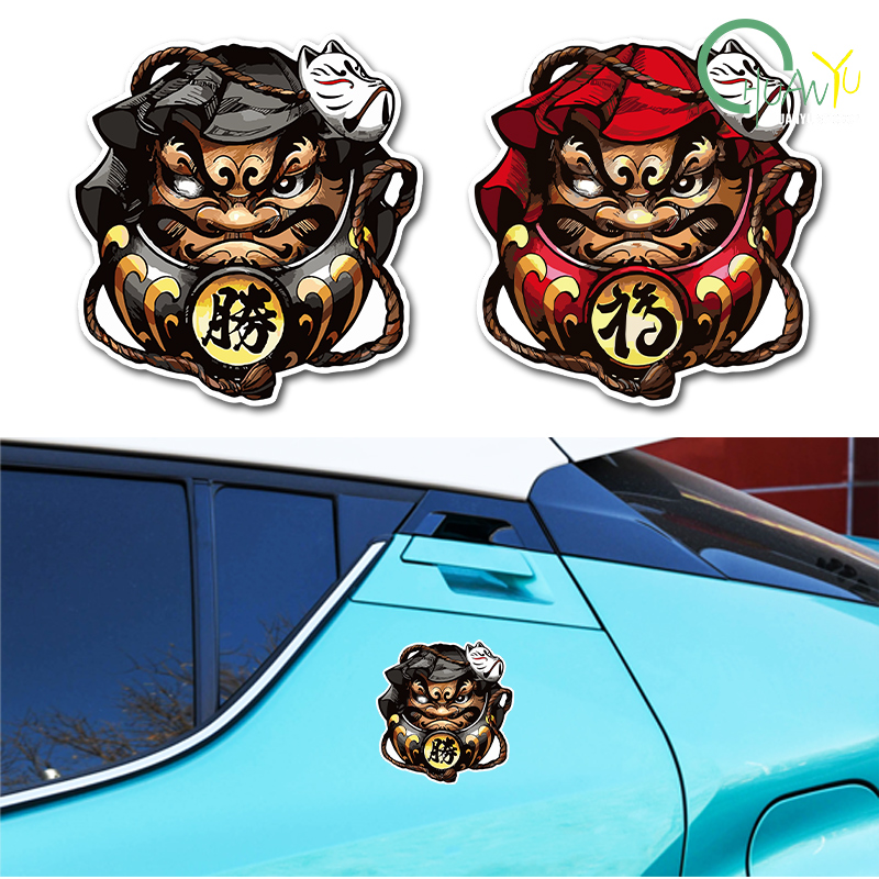 Motorcycle Gear Japan - عاكس اليابان Daruma JDM ملصقات تصفيف