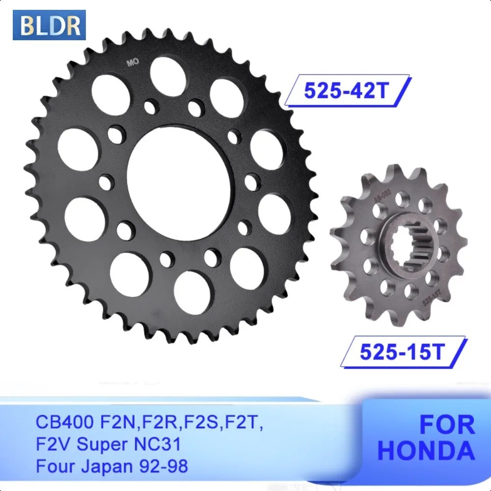 Motorcycle Gear Japan - 525 15T 42T ترس أمامي وخلفي