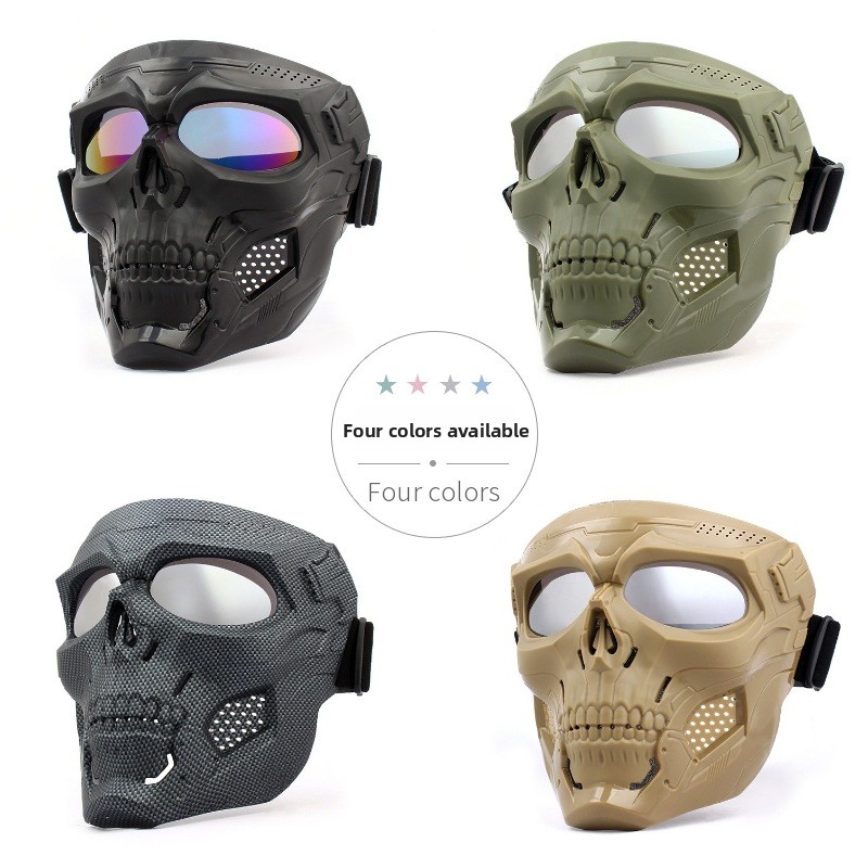 Motorcycle Gear Full Set - قناع وجه كامل للدراجات النارية على