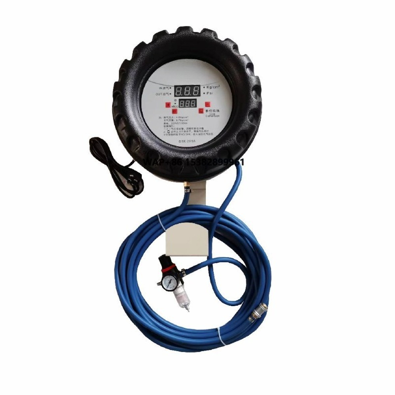 Tyre Pressure Gauge - جهاز نفخ إطارات معدني أوتوماتيكي ثنائي