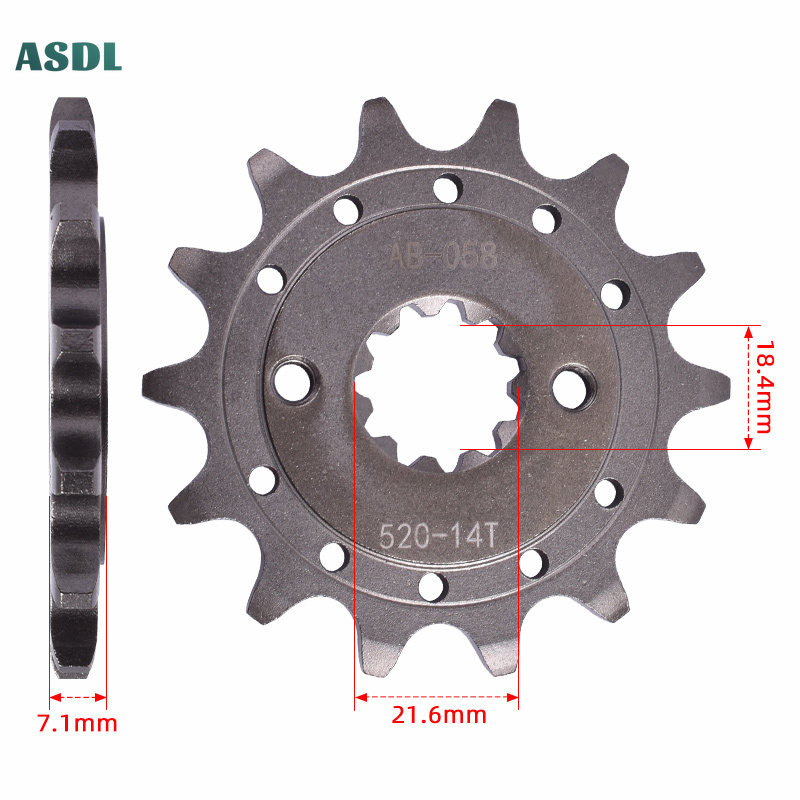 520 13T 14T دراجة نارية الجبهة - مراجعة Motorcycle Gear Japan وسعره