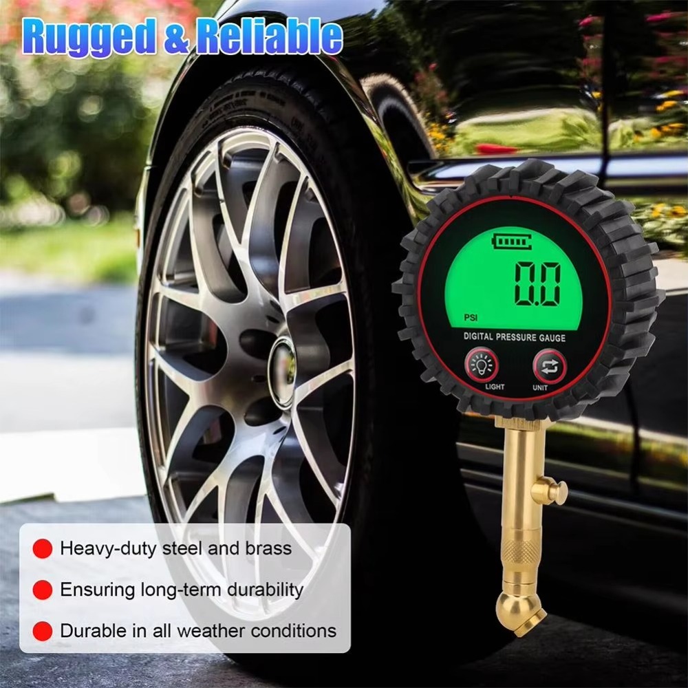 مقياس ضغط الإطارات الرقمي 3-25 - مراجعة Tyre Pressure Gauge وسعره