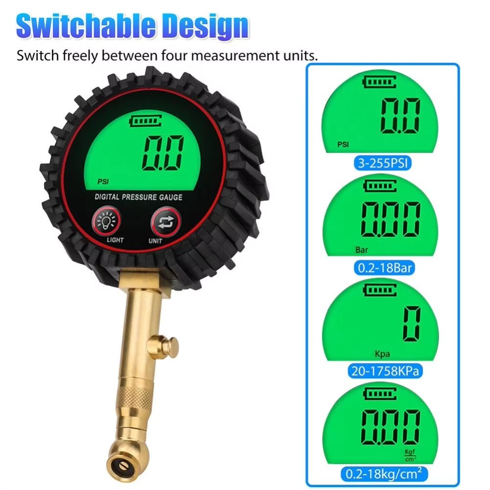 مقياس ضغط الإطارات الرقمي 3-25 - مراجعة Tyre Pressure Gauge وسعره