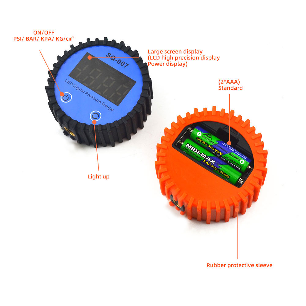 سيارة دراجة نارية 0-255 رطل لك - مراجعة Tyre Pressure Gauge وسعره