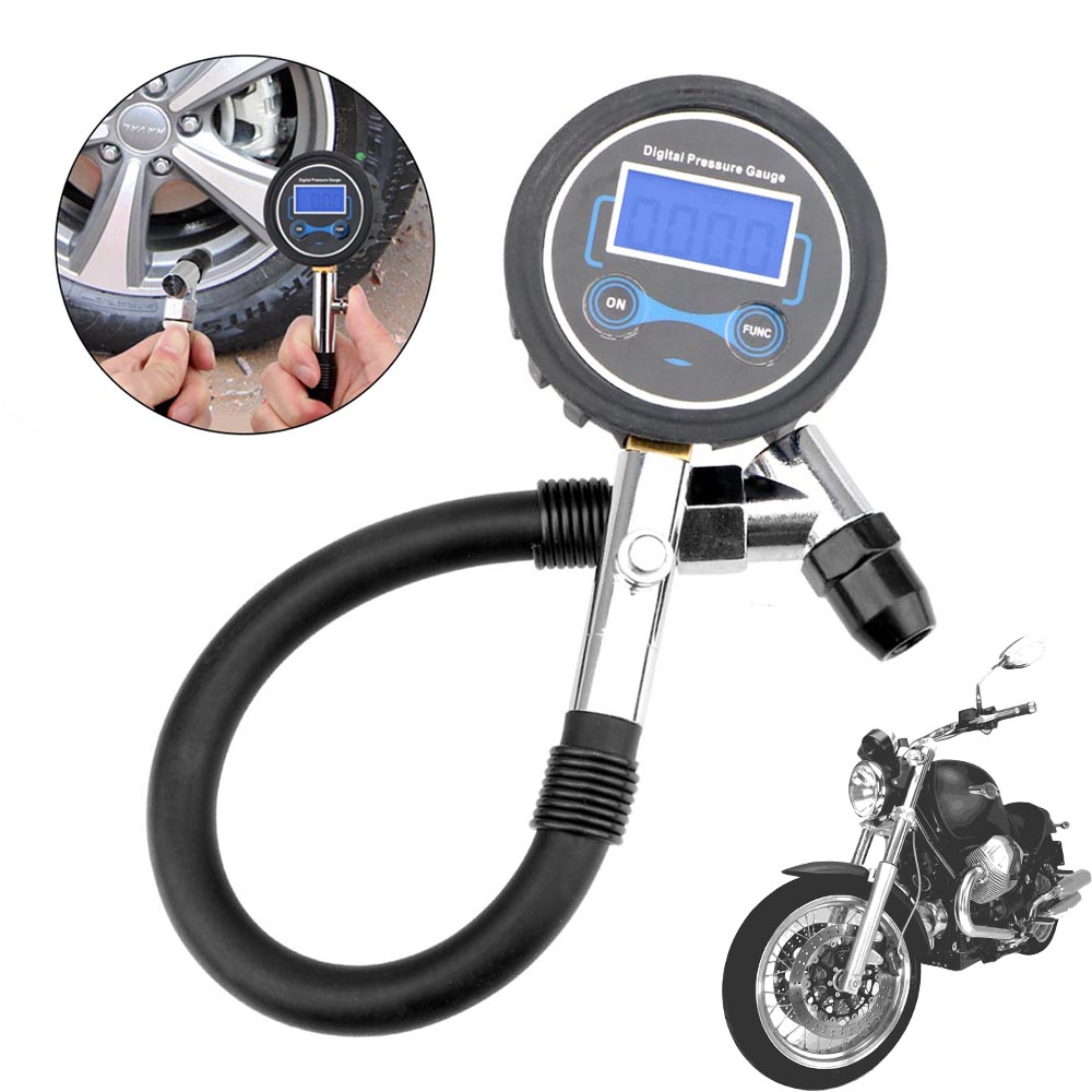 دراجة نارية قياس ضغط الإطارات  - مراجعة Tyre Pressure Gauge وسعره