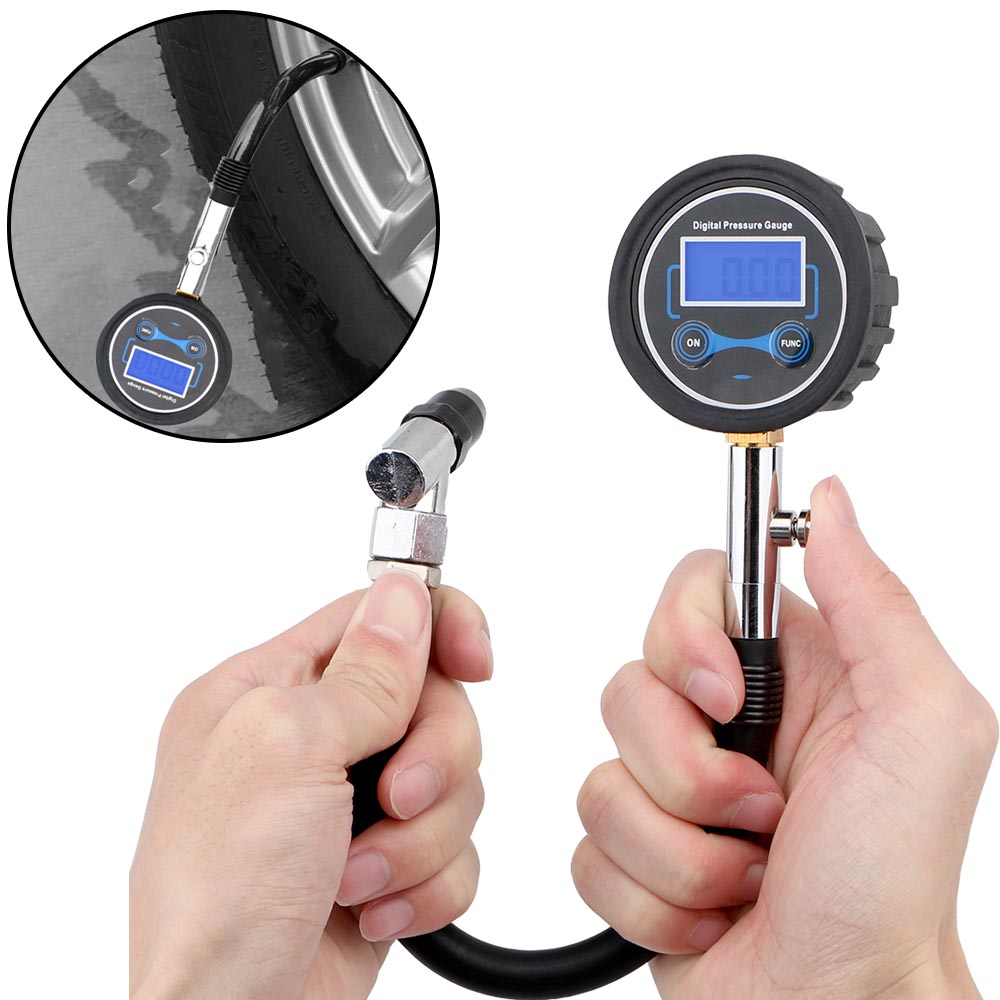دراجة نارية قياس ضغط الإطارات  - مراجعة Tyre Pressure Gauge وسعره