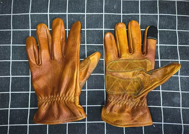 اليدوية جلد طبيعي الرجعية دراج - مراجعة Motorcycle Gear Full Set وسعره