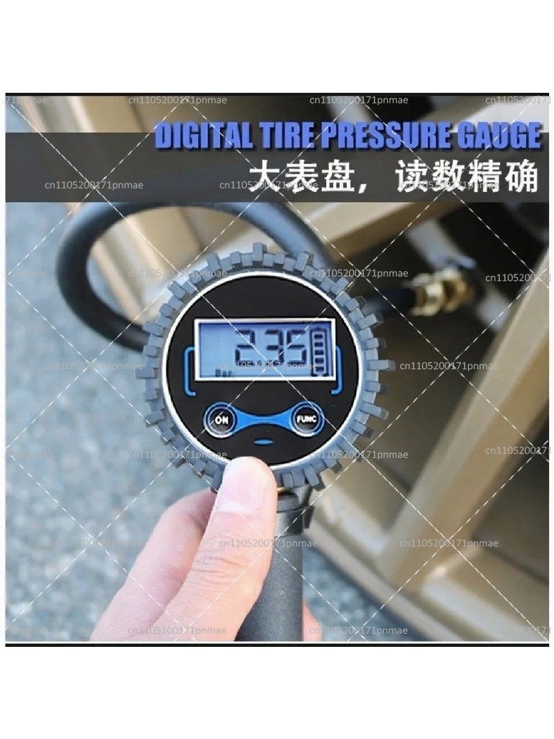 مقياس ضغط الإطارات الرقمي مع ش - مراجعة Tyre Pressure Gauge وسعره